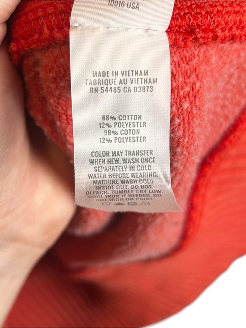 Aerie Sweatshirt Women’s XL Red Mind In The Mtns Ribbed Side Panel Oversized - Picture 5 of 5